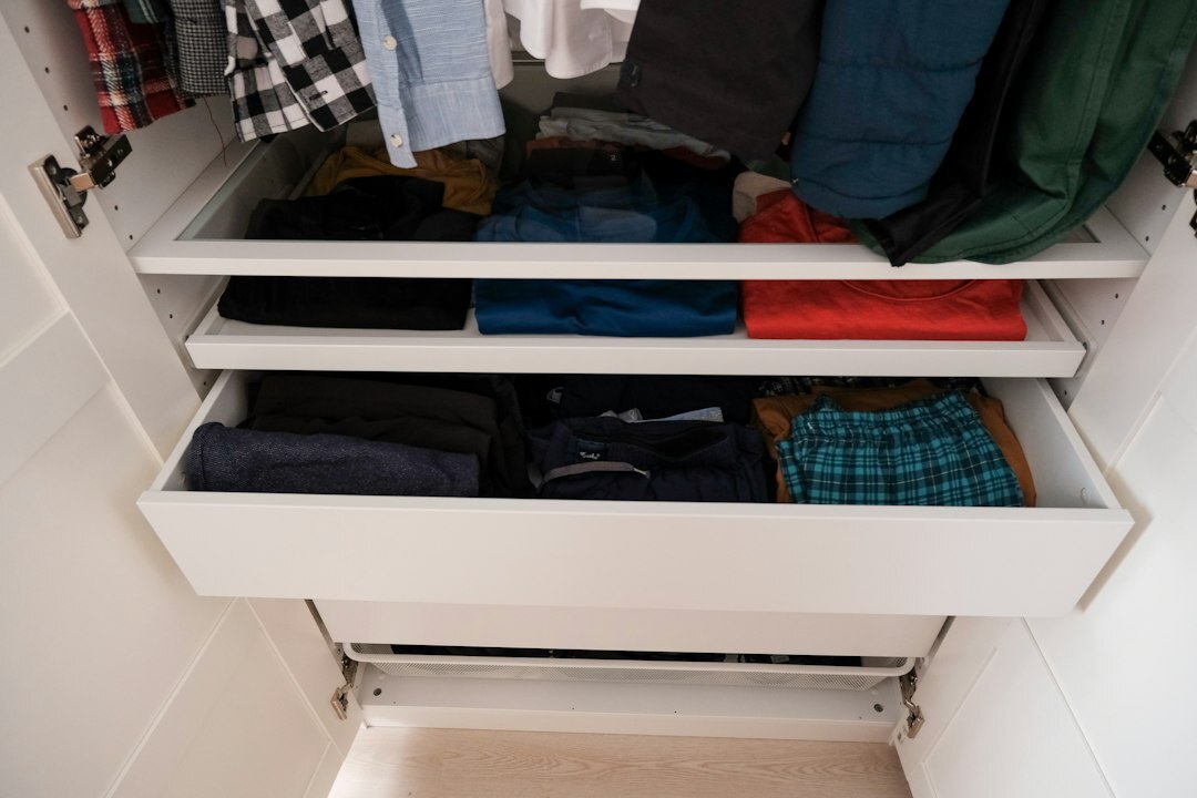 tidy bedroom closet